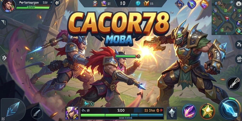 Gameplay menegangkan dalam pertarungan tim di CACOR78.
