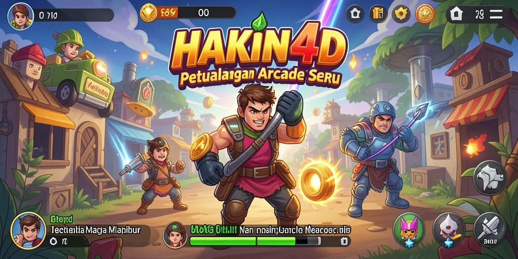 Screenshot HAKIN4D menampilkan momen seru dalam permainan Arcade.