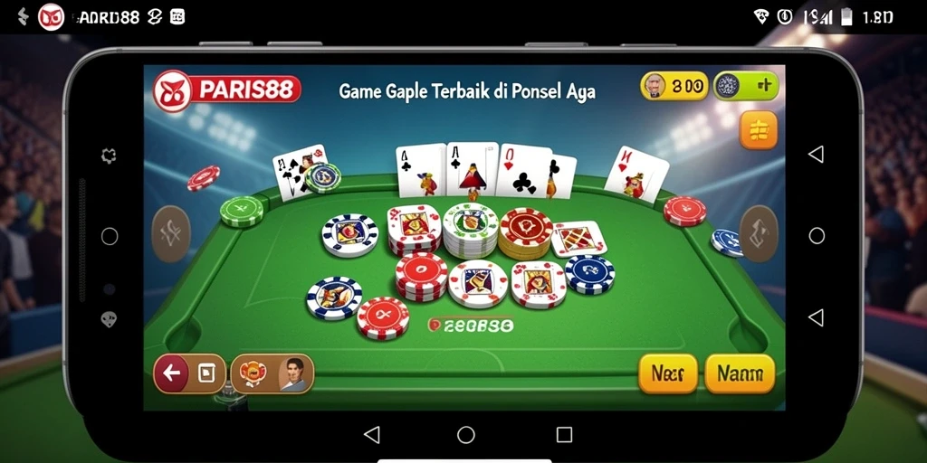 Screenshot utama PARIS88 menampilkan gameplay seru Gaple.