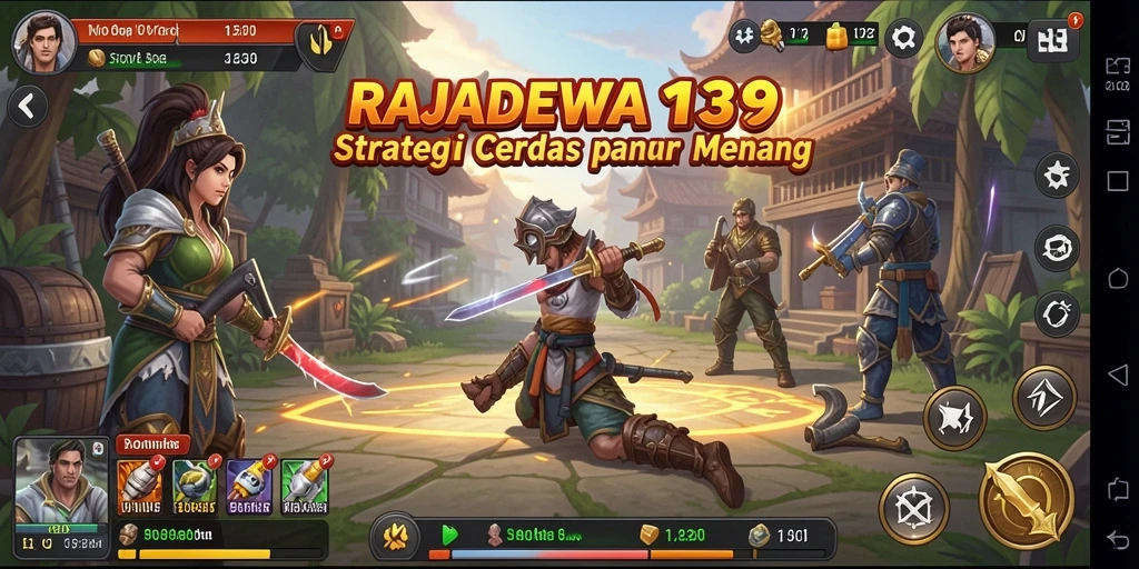 Tampilan gameplay strategis yang mendebarkan dalam RAJADEWA138.