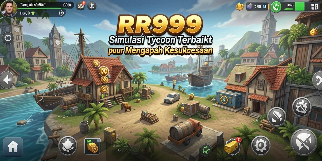 Screenshot gameplay <strong>RR999</strong> yang menunjukkan pengelolaan bisnis yang menyenangkan.