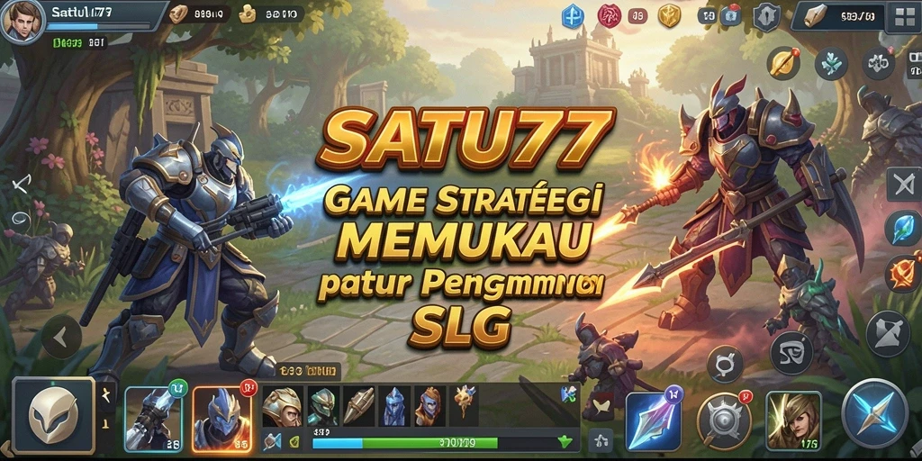 Tangkapan layar gameplay <strong>SATU77</strong> menunjukkan pertarungan strategis yang seru.